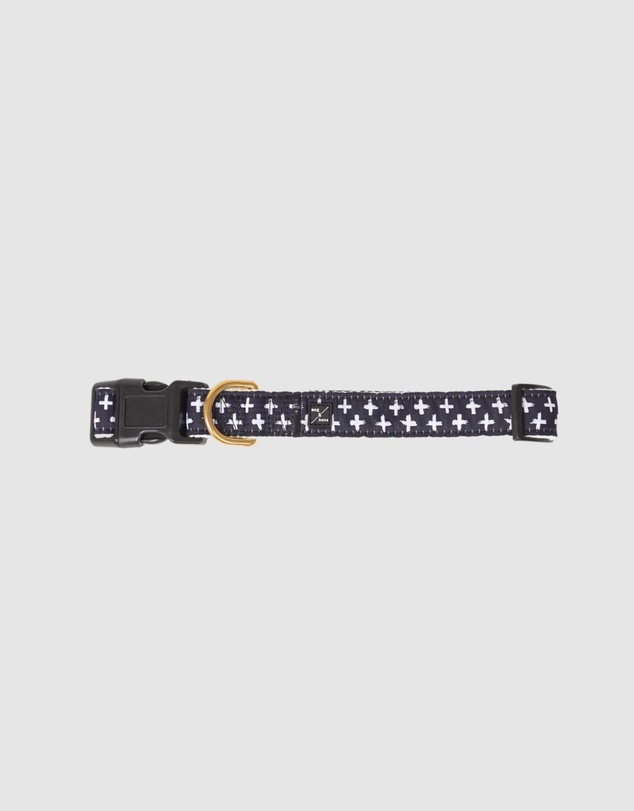 Mog & Bone - Hemp Dog Collar & Lead - Navy Cross