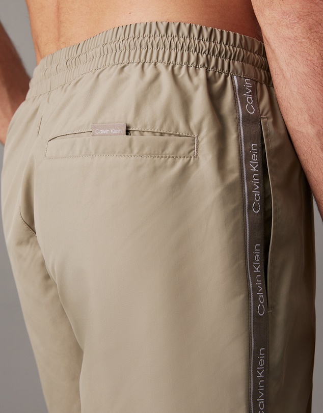 Calvin Klein - Logo Tape Medium Drawstring Swim Shorts