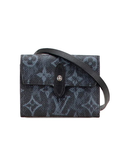 Pre-Loved by Azura Reborn - Pre-Loved Monogram Pastel Cross Card Holder