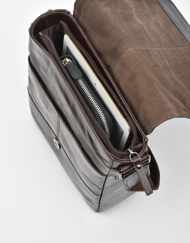 Cobb & Co - Kooyong Jr. RFID Leather Satchel