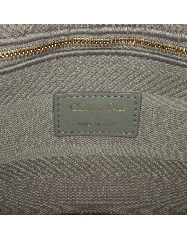 Pre-Loved by Azura Reborn - Pre-Loved dior Dior Caro Mini Bag Grey Embossed Canvas