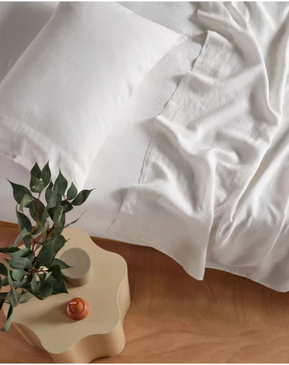 Linen House - Nimes Pure Linen Flat Sheet