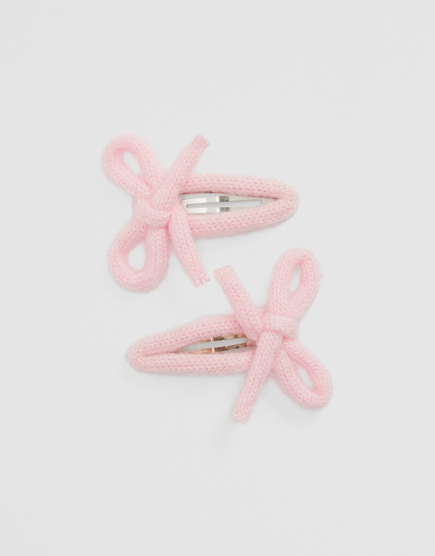 Country Road - Knit Bow Clip Pack Of 2