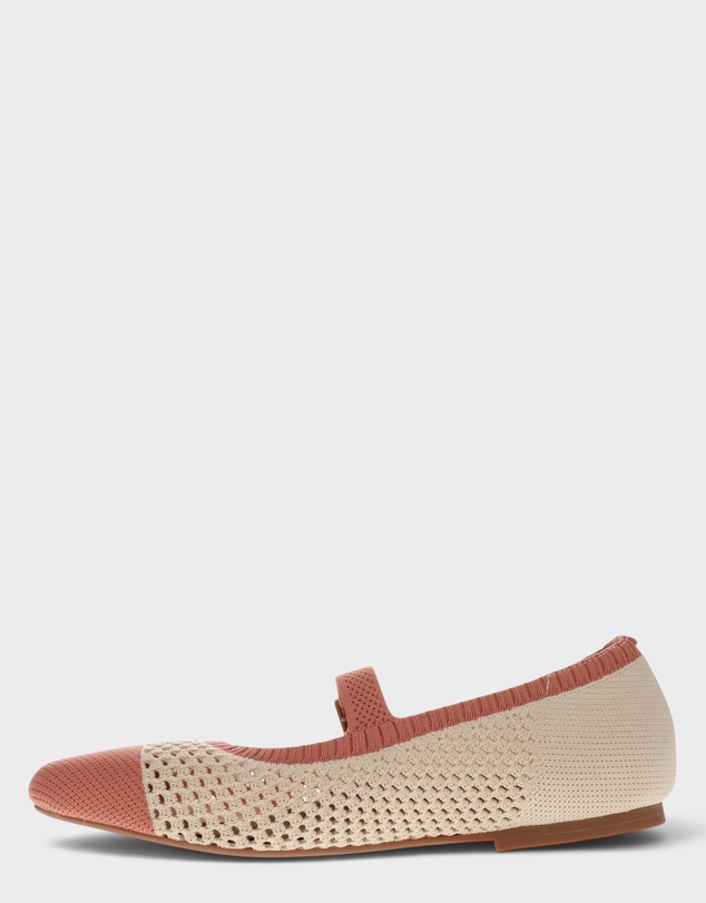 Mia Vita - Violet Open Knit Flat - Terracotta