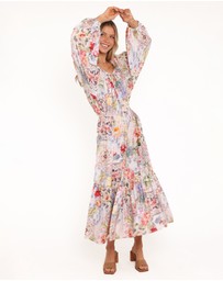 Petal & Pup - Faris Off Shoulder Midi Dress - Floral
