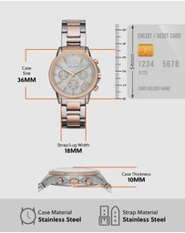 Armani Exchange - Two Tone Chronograph Watch
