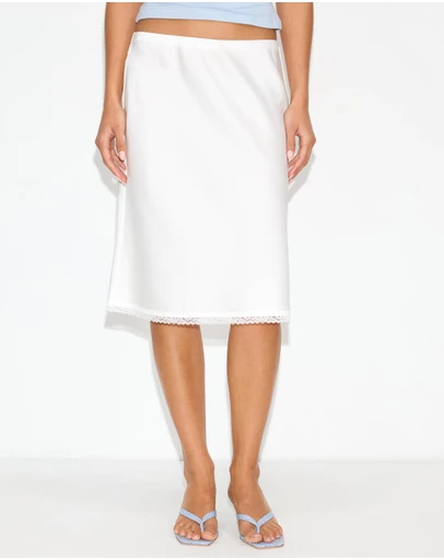 Dazie - Alice Satin Midi Skirt