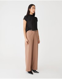 Forcast - Olivia Pleated High Neck Top