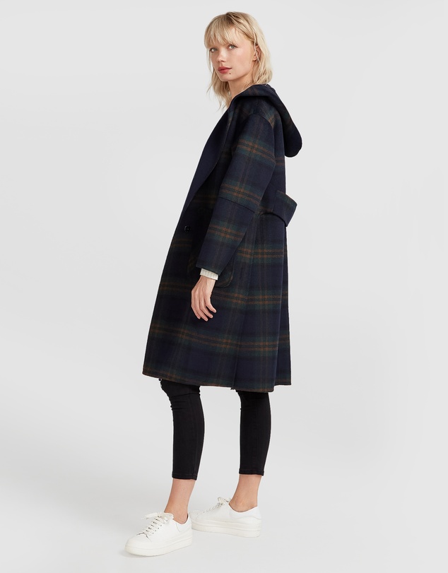 Belle & Bloom - Walk This Way Wool Blend Hooded Coat