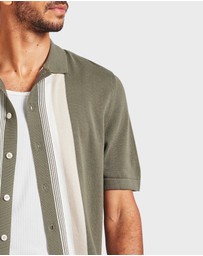 Academy Brand - Joey Stripe Knit Polo