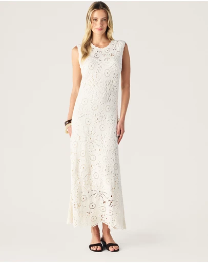 MOS The Label - Anouk Crochet Maxi Dress