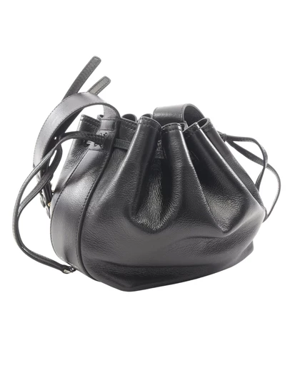 Pre-Loved by Azura Reborn - Pre-Loved Small Leather Pumpkin Bucket Bag