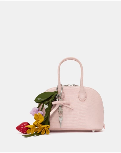 Self Portrait - Lizard Leather Toast Mini Bag