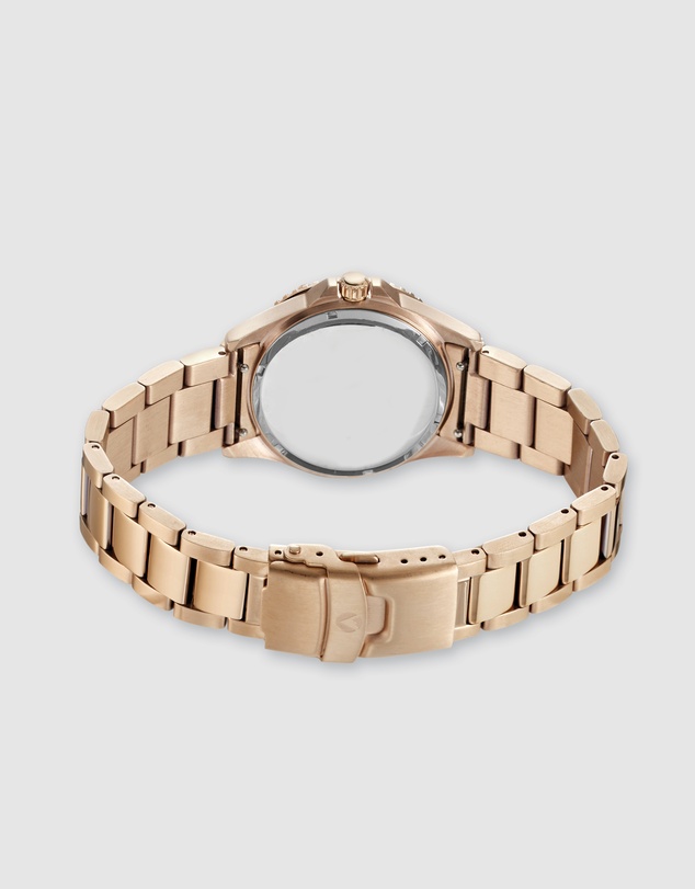 Maxum - Liberty Black Dial With Rose Gold Bracelet & Case