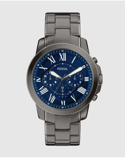 Fossil - Grant Gunmetal Chronograph Watch