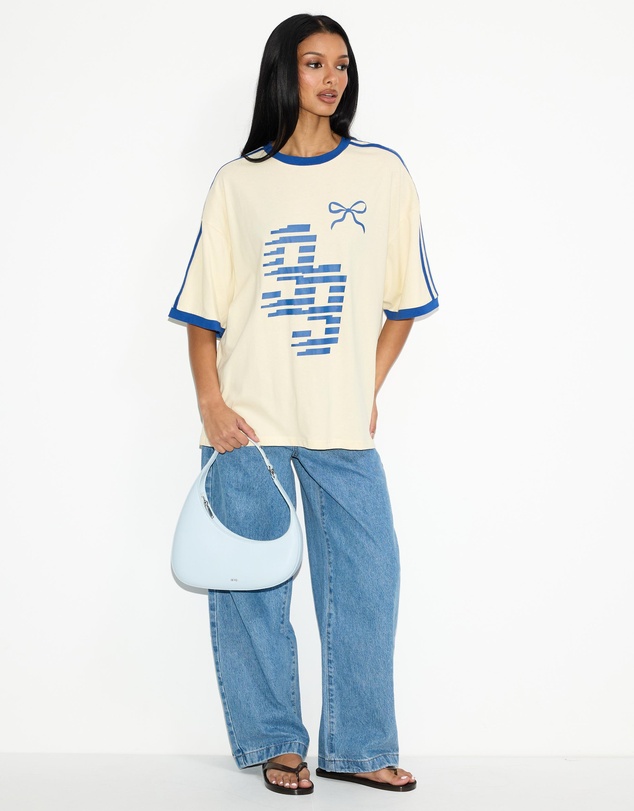 Dazie - Sporty Girl Oversized Graphic Tee