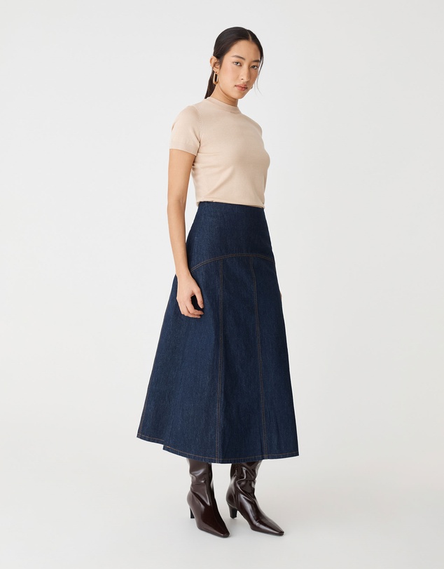 Forcast - Nancy A-Line Denim Skirt
