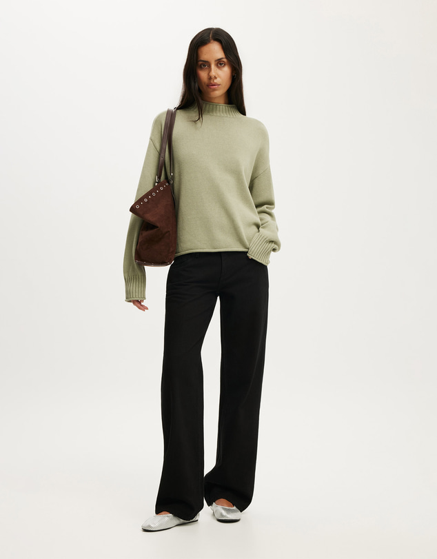 Cotton On - Mila Mock Neck Sweater