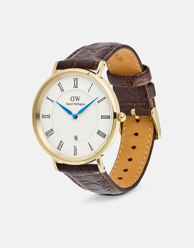 Daniel Wellington - Classic 40mm Roman Numerals Date Croc Belly