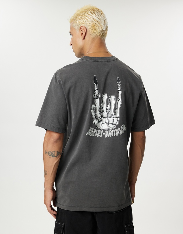 Harley-Davidson - Skull & Rock Print SS Tee - ICONIC EXCLUSIVE