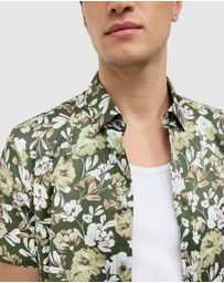 Politix - Painted Floral Short Sleeve Shirt