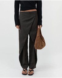 St. Agni - Suede Large Bon Bon Bag