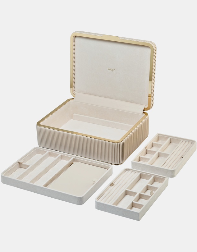 Wolf - Wolf Bella Large Jewellery Box Bone
