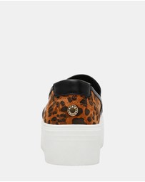 Steve Madden - Clifftop-L Leopard Suede Sneakers