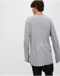 Surrounded By Ghosts - The Trona Cotton Long Sleeve Tail T-Shirt