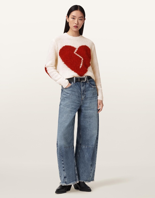 AllSaints - Luvheart Wool-Alpaca Blend Crew