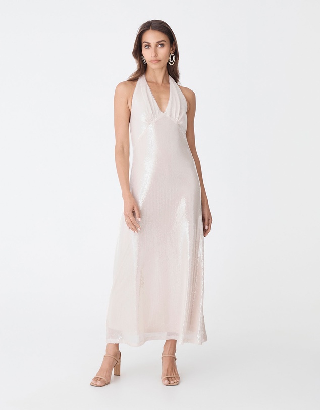 Forcast - Ariana Sequin Halter Dress