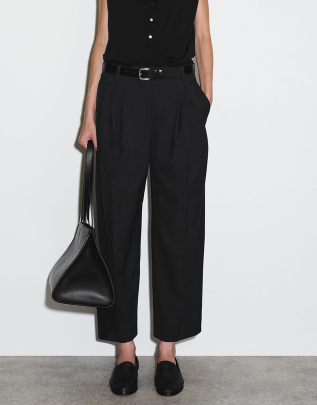 COS - Pleated Barrel-Leg Wool Trousers