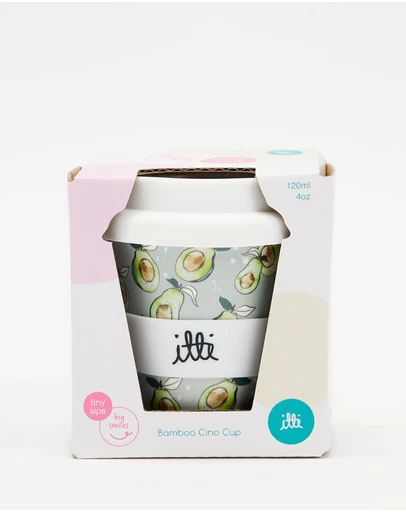 itti bitti - Bamboo Reusable Baby Cino Cup With 2 Straws - Avocuddles