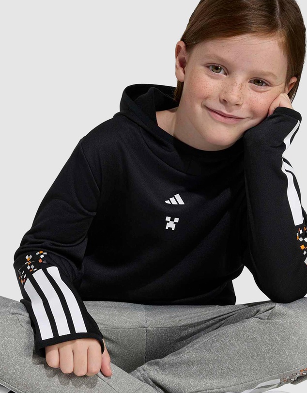 adidas Sportswear - Adidas Minecraft Training 3 Stripes Hoodie - Kids-Teens