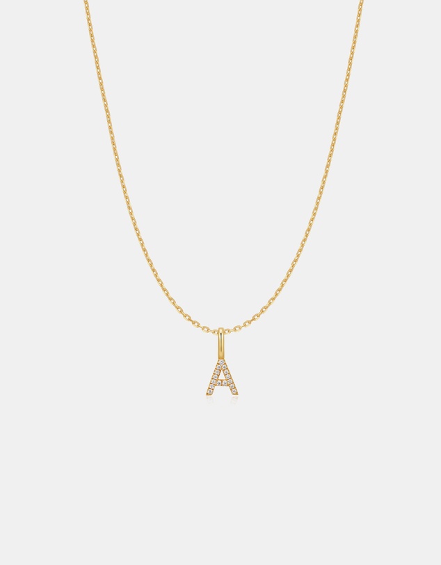 Ania Haie - Ania Haie Gold Letter A Initial Necklace