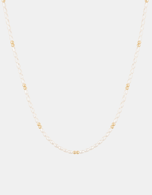 Luna Rae - Gold Vermeil - Petite Pearl Necklace