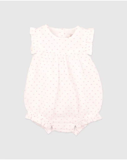 Bebe by Minihaha - Paradiso Pink Dobby Bodysuit