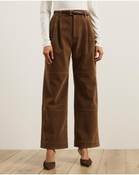 Atmos&Here - Frances Suede Panelled Pants