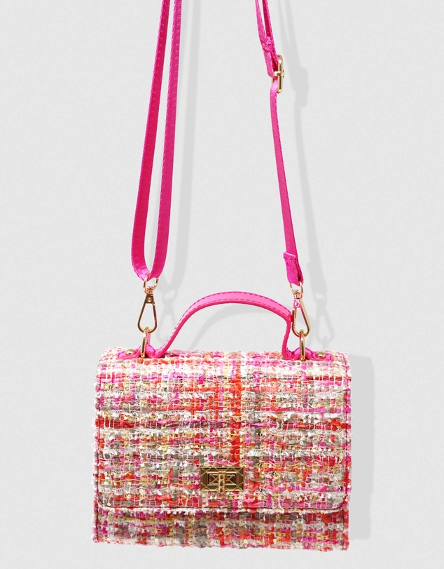 Pink Poppy - Tweed Pink Handbag