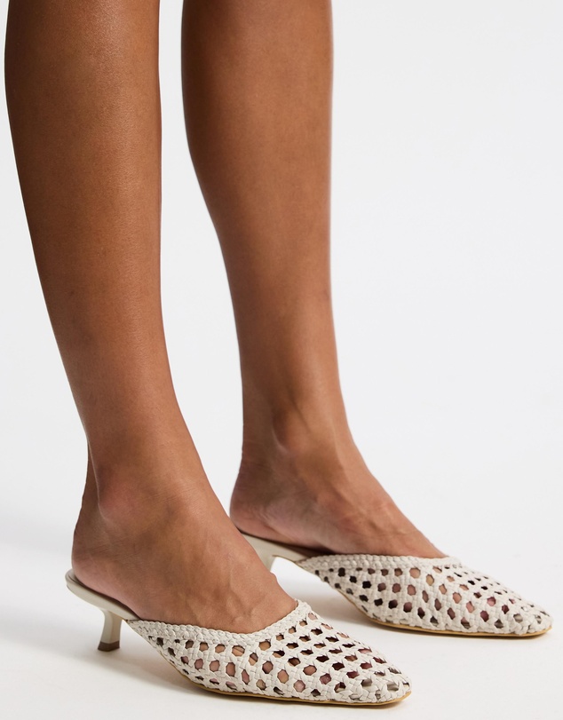 AERE - Woven Leather Heels