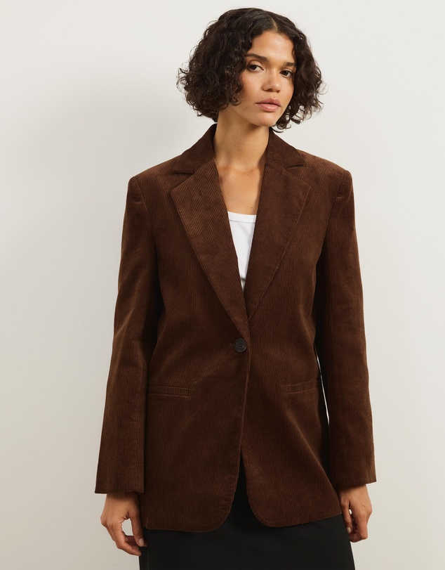 Atmos&Here - Annabel Oversized Corduroy Blazer