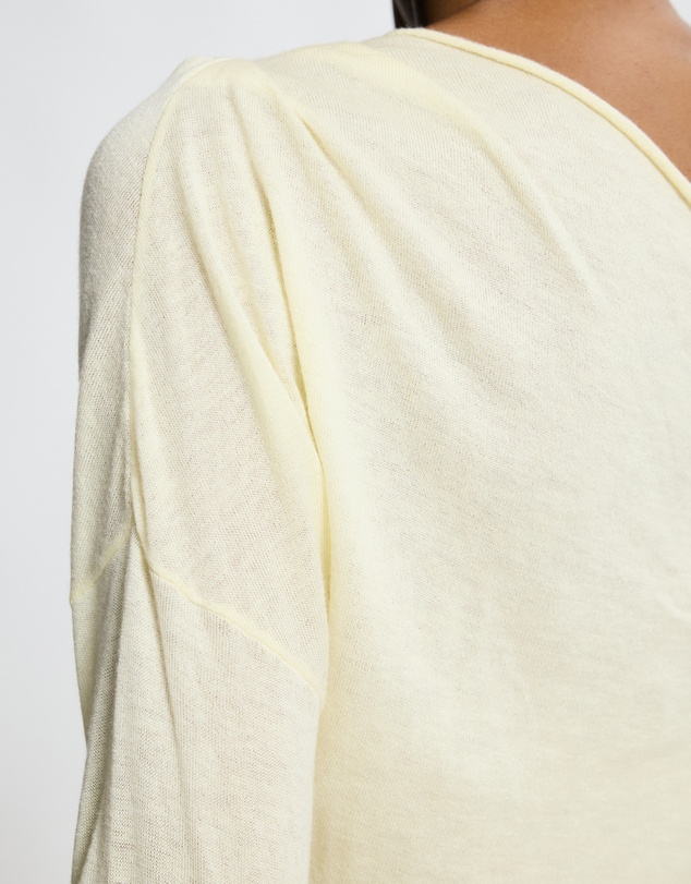 Lover - Medea Asymmetrical Wool Blend Top