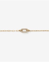 Michael Hill - Luxe Links Necklace with Cubic Zirconia in 18kt Vermeil