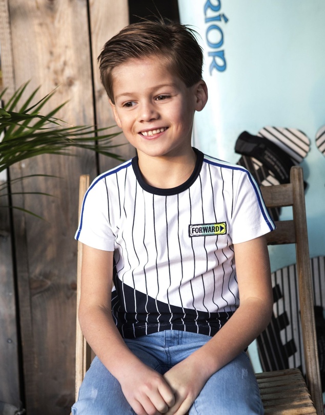 B.Nosy - Organic Stripe T-Shirt - Kids-Teens