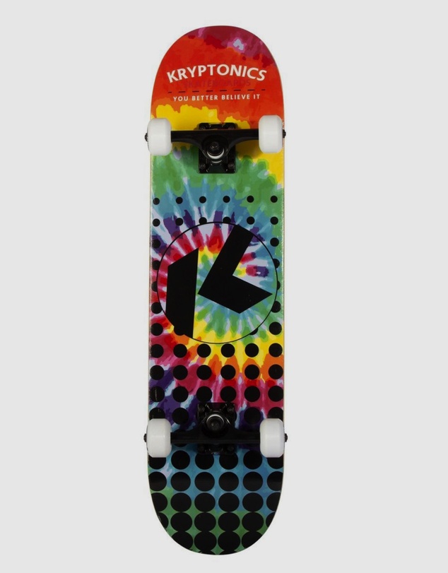 iWorld - Bravo Sports Kryptonics KR31 Star Series Skateboard - Rainbow Dot