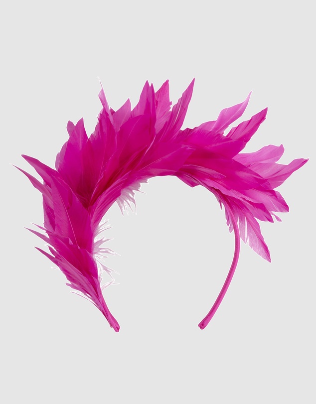 Max Alexander - Modern Fuchsia Racing Fascinator