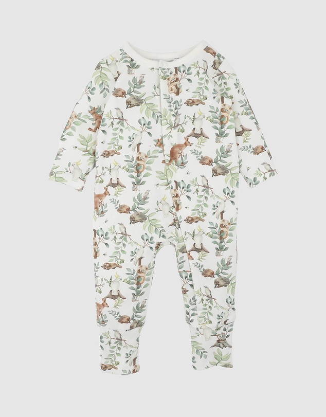 Bebe by Minihaha - Charlie Organic LS Zipsuit - Babies