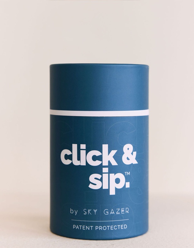 Sky Gazer - Click & Sip Insulated Coffee Cup- Navy