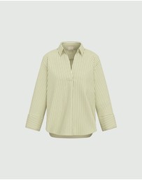 Emme - Green Stripe Poplin Shirt
