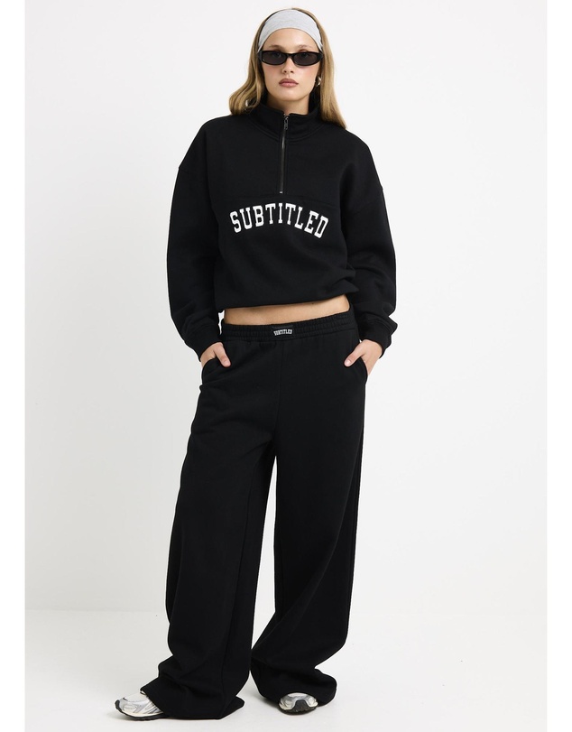 Subtitled - Athletic Wide Leg Fleece Pants